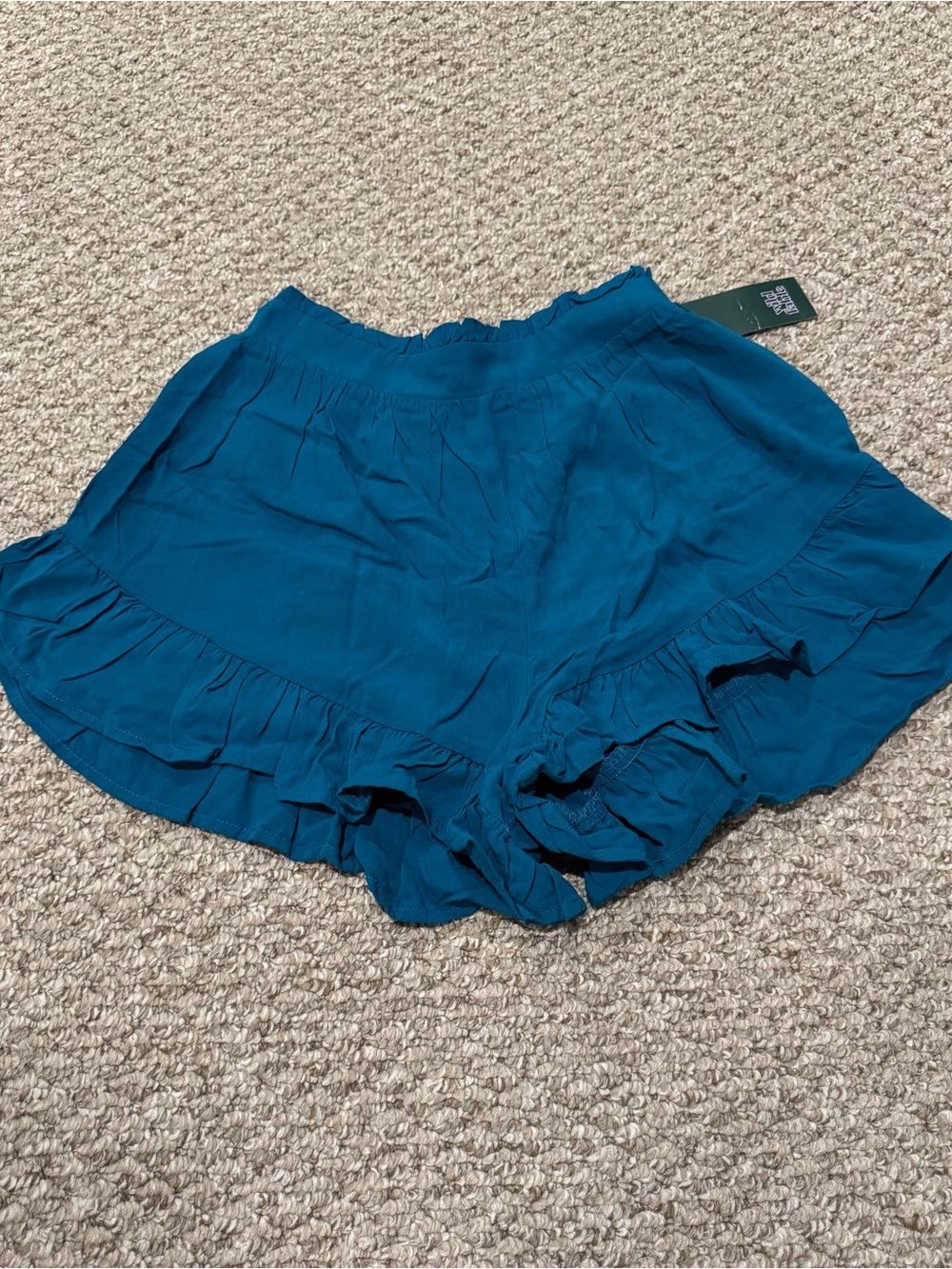 Wild Fable Ruffled Teal Women's Shorts NWT